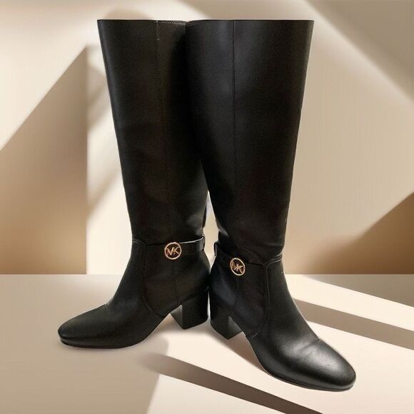 MICHAEL Michael Kors Black Heeled Boots - Picture 4 of 9
